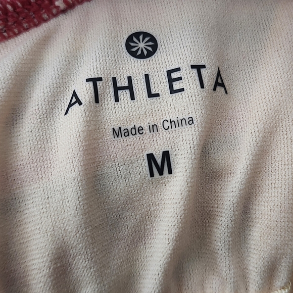 ATHLETA Colorful Candy Stripe Sweetheart Neck Stretch Nylon Mini Dress - Picture 2 of 8